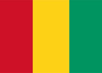 Urna electoral de Guinea y tinta indeleble
